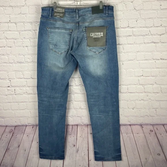 Cultura Men's Skinny Blue Jeans. Size: 36 - Picture 9 of 14